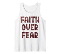 La fe Cristiana sobre el Miedo Creyente religioso Jesús Iglesia Camiseta sin Mangas