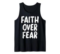 La fe Cristiana sobre el Miedo Creyente religioso Jesús Iglesia Camiseta sin Mangas
