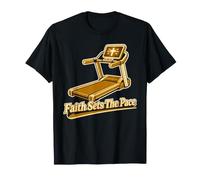 La fe en la Cinta de Correr Marca el Ritmo Christian Runner Camiseta