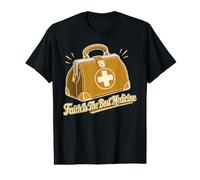 La fe es la Mejor Medicina La fe Cristiana Camiseta gráfica económica