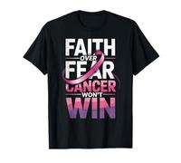 La fe Frente al Miedo: el cáncer no ganará el Lazo Rosa Camiseta