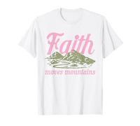 La fe mueve montañas Biblia cristiana Inspiración religiosa Camiseta