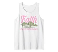 La fe Mueve montañas Biblia Cristiana Inspiración Religiosa Camiseta sin Mangas
