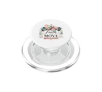 La fe Puede Mover montañas Acuarela Espiritual PopSockets PopGrip para MagSafe