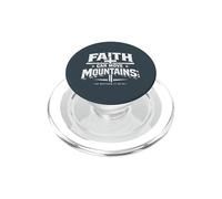 La fe Puede Mover montañas Diseño de Las Escrituras Cristianas PopSockets PopGrip para MagSafe