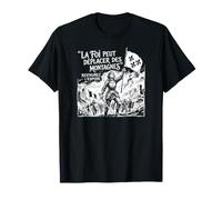 La fe Puede Mover montañas en la Tinta Francesa de Juana de Arco Zine Camiseta