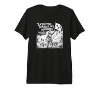 La fe Puede Mover montañas en la Tinta Francesa de Juana de Arco Zine Camiseta Premium