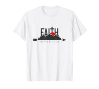 La fe Puede Mover montañas - Mateo 17:20 Christian Art Camiseta