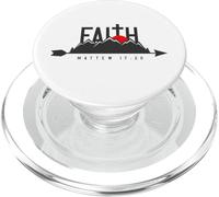 La fe Puede Mover montañas - Mateo 17:20 Christian Art PopSockets PopGrip para MagSafe