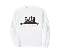 La fe Puede Mover montañas - Mateo 17:20 Christian Art Sudadera