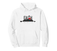 La fe Puede Mover montañas - Mateo 17:20 Christian Art Sudadera con Capucha