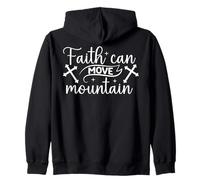 La Fe Puede Mover Montañas Mensaje Inspirador Sudadera con Capucha