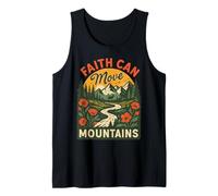 La fe puede mover montañas senderismo naturaleza Biblia Camiseta sin Mangas