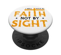 La fe sobre el miedo Camina en la fe no en el miedo DIOS nos bendiga PopSockets PopGrip Adhesivo