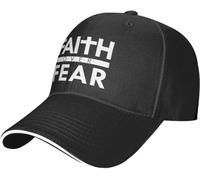 La Fe sobre El Miedo: Versículo Bíblico del Cristianismo Mujer Hombre Gorra De Béisbol Protección Solar Gorra Trucker Cómoda Sombrero para Deporte Tenis Aire Libre