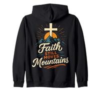 La fe todavía Mueve montañas Mateo 17:20 Biblia Cristiana Sudadera con Capucha