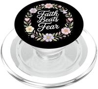 La fe vence al Miedo Inspiración misionera PopSockets PopGrip para MagSafe