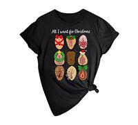 La fea camisa de Navidad de las mujeres de los hombres Camisa de Santa Dirty Christmas divertida pieza de Navidad regalo para Navidad Secret Santa Matching Camisetas Blutengel Jersey (Negro, M)