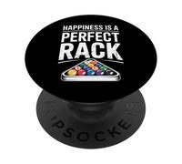 La Felicidad Divertida es un Dicho de Billar en Rack PopSockets PopGrip Adhesivo