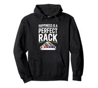 La Felicidad Divertida es un Dicho de Billar en Rack Sudadera con Capucha