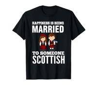 LA Felicidad ES Estar Casado con Alguien ESCOCICO Camiseta