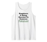 La felicidad es estar casado con alguien paquistaní Camiseta sin Mangas