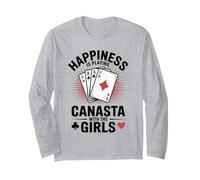 La Felicidad es Jugar al Juego de Cartas Canasta con Las Chicas Manga Larga