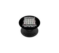 La Felicidad es Jugar al Mahjong con Las Chicas PopSockets PopGrip Adhesivo