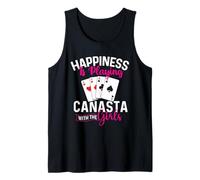 La Felicidad es Jugar Canasta con Las Chicas - Canasta Player Camiseta sin Mangas