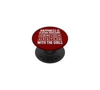 La Felicidad es Jugar Mahjong con Las Chicas PopSockets PopGrip Adhesivo