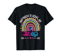La Felicidad es ser Abuela Rainbow día de la Madre 2025 Camiseta