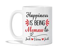 La Felicidad Es Ser Mamá También Tazón Graciosa Tazas Té Novedad Tazas De Regalo Regalos Divertidos Para Novios Amigos Familiares 330 Ml