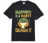 La Felicidad es un hábito Cultivarlo Floristería Jardín Plantas de Interior Comfort Colors Adult Heavyweight T-Shirt