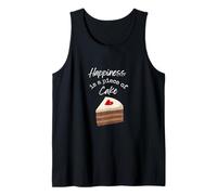 La felicidad es un pedazo de pastel Camiseta sin Mangas