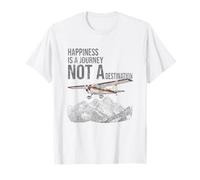 La Felicidad es un Viaje no un Destino Aviación Camiseta
