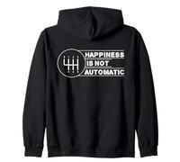 La Felicidad no es automática Sino transmisión Manual del automóvil Sudadera con Capucha
