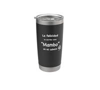 La felicidad se escribe como "Mambo" en mi cabeza - Danza Vaso térmico de acero inoxidable de doble pared