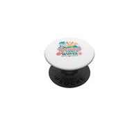 La Felicidad Viene en Olas Ocean Beach Lover Design PopSockets PopGrip Adhesivo