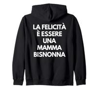 La felicità è Essere una Mamma bisnonna Italian Grandma Gift Sudadera con Capucha