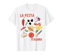 La Festa Italiana gráfica Italiana Vegetal Italia Pizza Camiseta