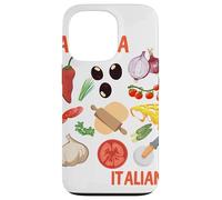 La Festa Italiana gráfica Italiana Vegetal Italia Pizza Carcasa para iPhone 13 Pro