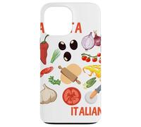 La Festa Italiana gráfica Italiana Vegetal Italia Pizza Carcasa para iPhone 13 Pro MAX