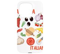 La Festa Italiana gráfica Italiana Vegetal Italia Pizza Carcasa para iPhone 15 Pro