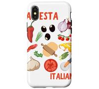La Festa Italiana gráfica Italiana Vegetal Italia Pizza Carcasa para iPhone X/XS