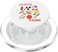 La Festa Italiana gráfica Italiana Vegetal Italia Pizza PopSockets PopGrip para MagSafe