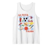 La Festa Italiana gráfica Vegetal Italiana Camiseta sin Mangas