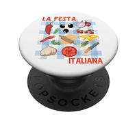 La Festa Italiana gráfica Vegetal Italiana PopSockets PopGrip Adhesivo