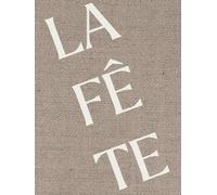 La Fete Decorative Book: A French-Inspired Holiday Coffee Table & Shelf Styling Accent (Neutral Linen Cover)
