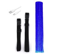 La fibra óptica llevó enciende para arriba el color que cambia la funda del ventilador del resplandor bolsos del ventilador de la mano plegable Rave
