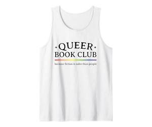 La ficción del Club de Lectura Queer es más Segura Que la Gente Orgullo Gay Camiseta sin Mangas